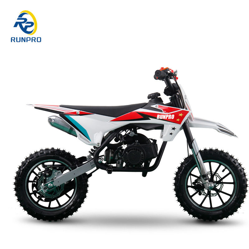 모터 다른 49cc 2 스트록 미니 전기 시작 어린이 오프로드 핏 자전거