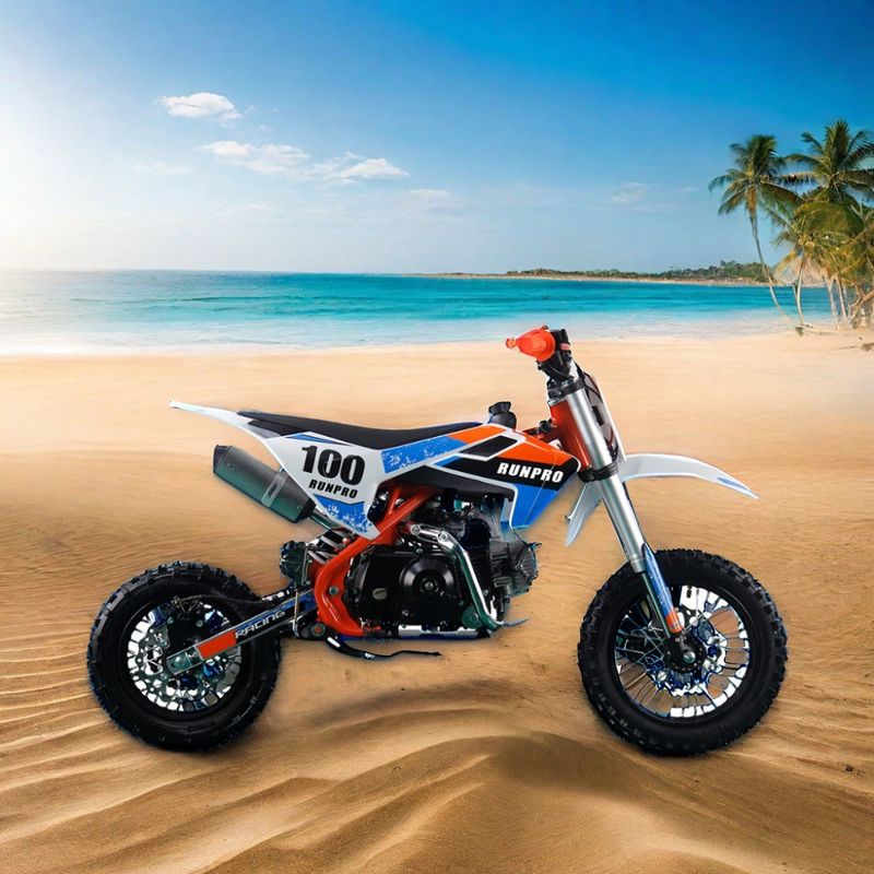 110cc 125CC 4트랙 수동 키즈 레이싱 핏 더트 사이클 14/12 스틸 림 휠 타이어