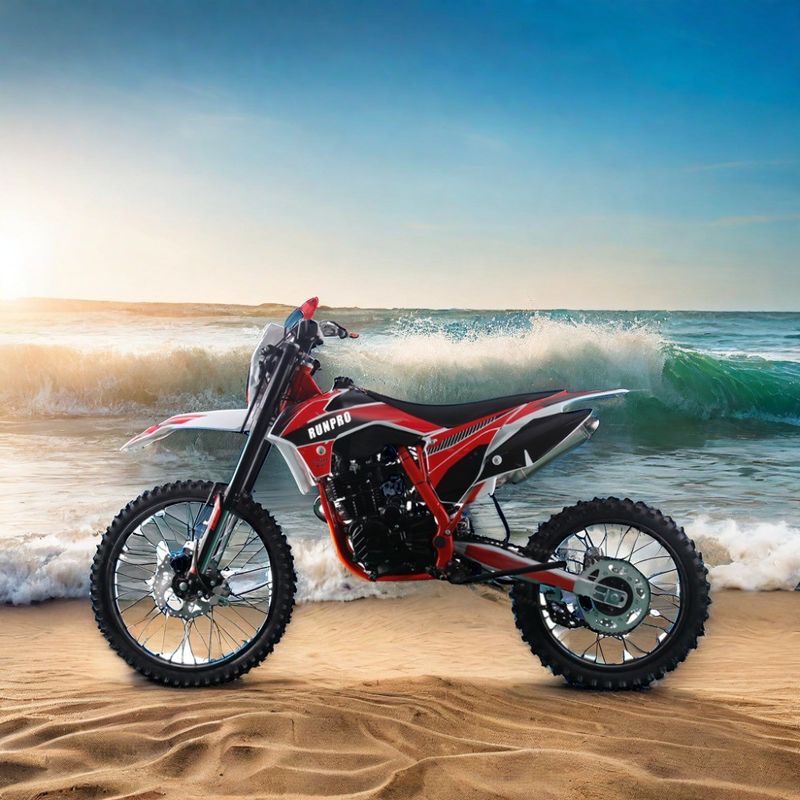 수압 디스크 브레이크 250cc 가스 더트 자전거 성인용 RUNPRO 4 타크 21'18' 타이어